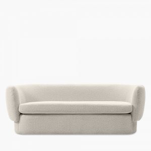 Miller 3 Seater Sofa, Speckled Stone Sustainable Boucle
