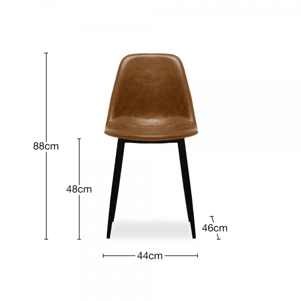 milton-rayner-4-chairs-dining-set-walnut-vintage-tan-p44592-2867201_image Milton & Rayner 4 Chairs Dining Set, Walnut & Vintage Tan