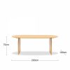 Mina 6 Seat Wooden Dining Table, Oak