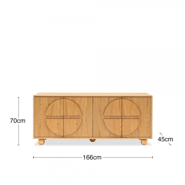 Mina Large Sideboard, Oak
