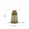 Mirabelle Round Side Table, Green