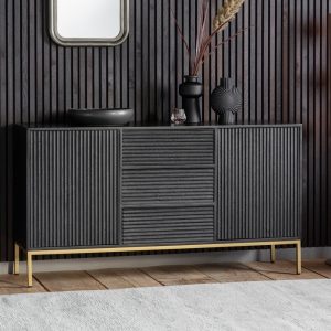 Monique Sideboard, Black Mango Wood