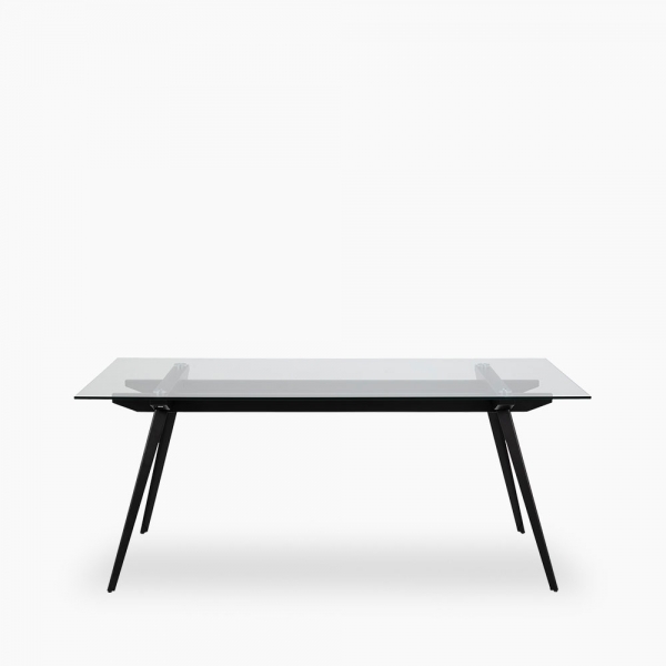 monti-6-seat-dining-table-glass-black-p38981-2839649_image Monti 6 Seat Dining Table, Glass & Black