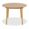 Montreux 4-6 Seat Extendable Round Dining Table, Oak