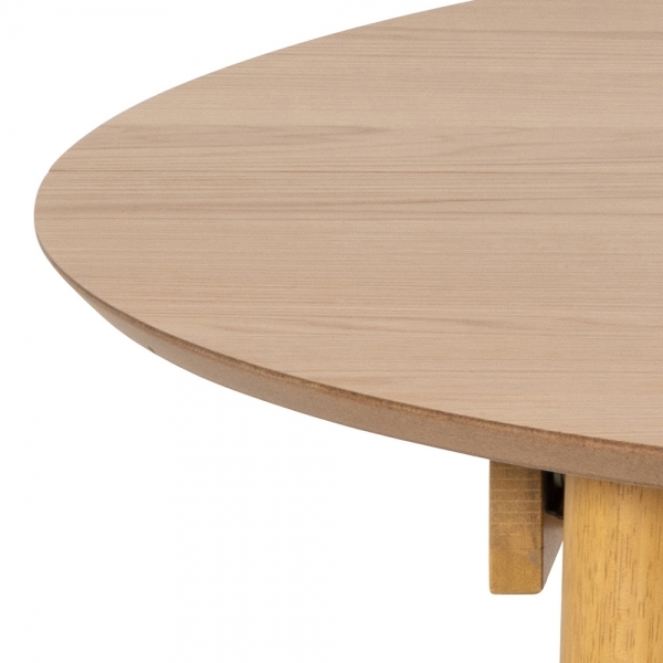 Montreux 4-6 Seat Extendable Round Dining Table, Oak