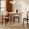 Montreux 4-6 Seat Extendable Round Dining Table, Oak