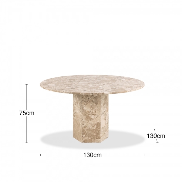 naxos-4-seat-round-dining-table-latte-marble-p46019-2880132_image Naxos 4 Seat Round Dining Table, Latte Marble