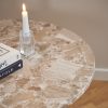 Naxos Round Coffee Table, Latte Marble