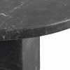 Naxos Round Side Table, Onyx Black Marble