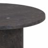Naxos Round Side Table, Storm Grey Marble