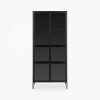 Newcastle Large Display Cabinet, Black