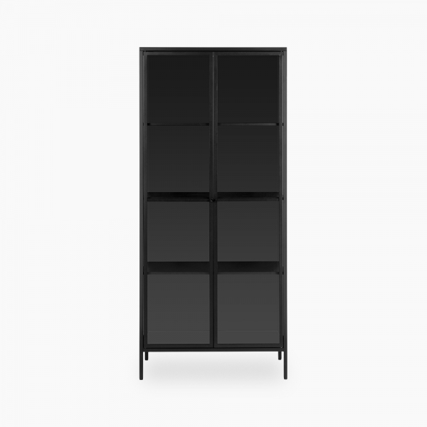 Newcastle Large Display Cabinet, Black