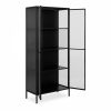 Newcastle Large Display Cabinet, Black