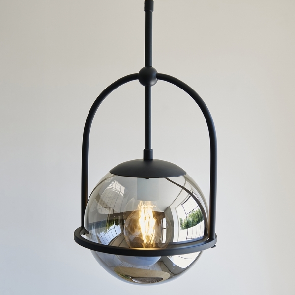 Niamh Pendant Light, Smokey Grey