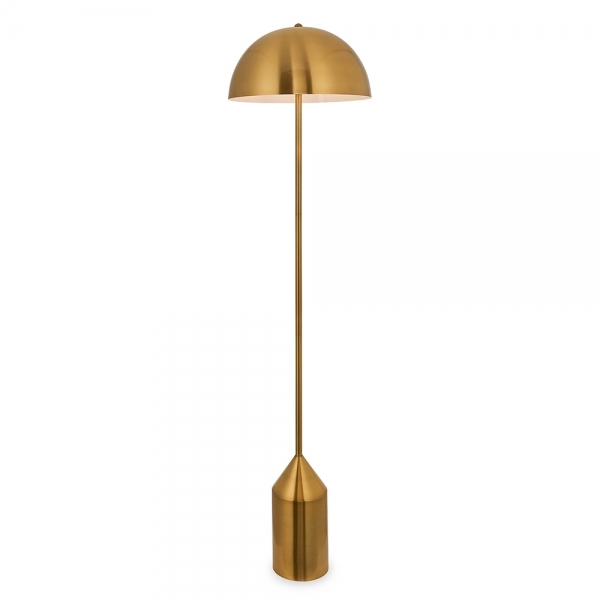 Nova Floor Lamp, Brushed Brass