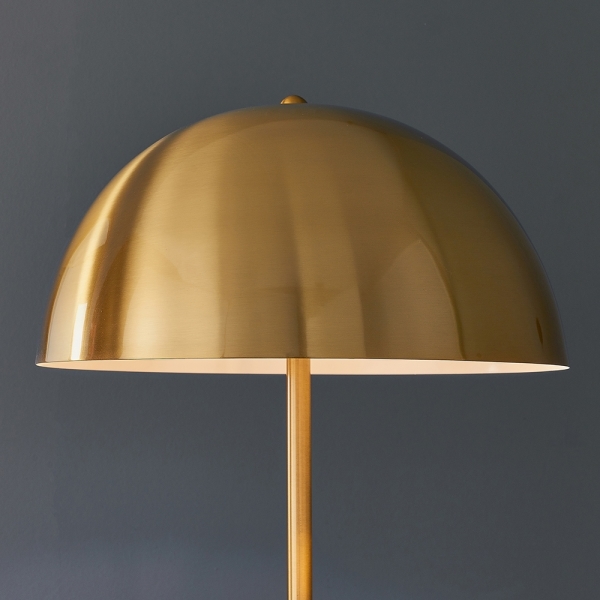Nova Floor Lamp, Brushed Brass