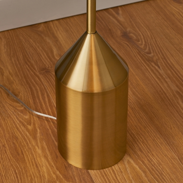 Nova Floor Lamp, Brushed Brass