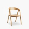 Osaka Stackable Carver Dining Chair, Natural Oak