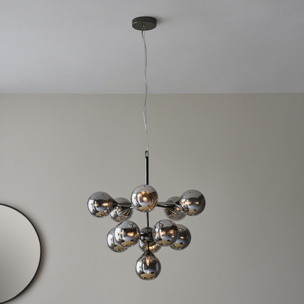 oscar-globe-pendant-chandelier-smokey-grey-p43851-2858626_image Oscar Globe Pendant Chandelier, Smokey Grey