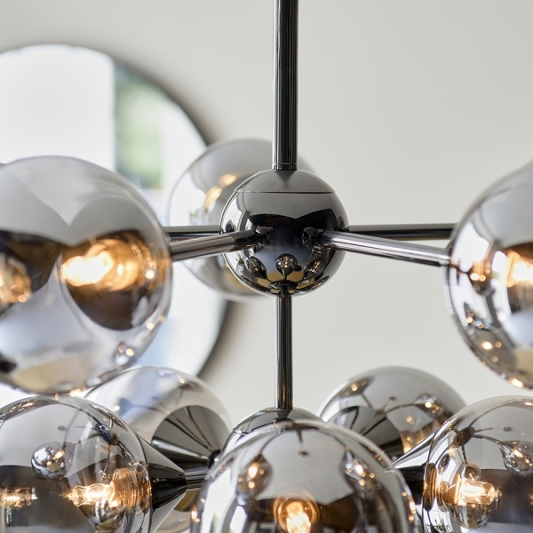 oscar-globe-pendant-chandelier-smokey-grey-p43851-2858627_image Oscar Globe Pendant Chandelier, Smokey Grey