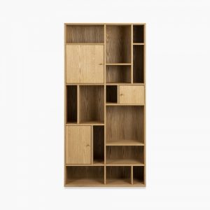 Rangoon Large Bookcase, Oak