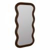 Ridley Wavy Full Length Mirror, Walnut