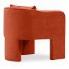 Robyn Armchair, Burnt Orange Sustainable Velvet
