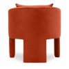 Robyn Armchair, Burnt Orange Sustainable Velvet