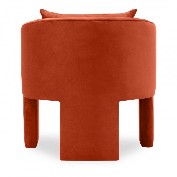 Robyn Armchair, Burnt Orange Sustainable Velvet