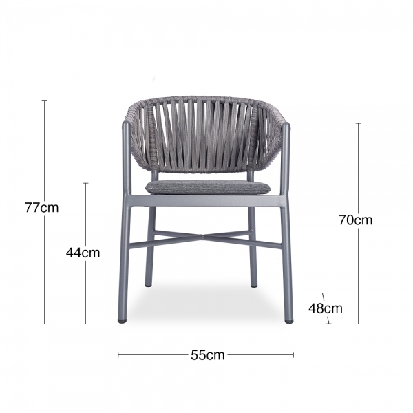 Roisin Armchair, Grey