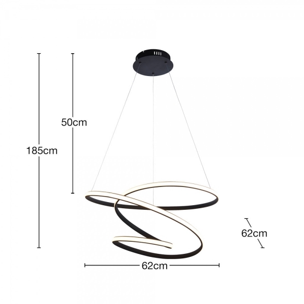 Roisin Pendant Light,  Black