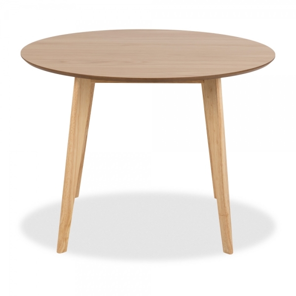 Roxby 4 Chairs Round Table Dining Set, Oak