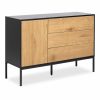seaford-3-drawer-sideboard-oak-black-p42089-2835801_image Seaford 3 Drawer Sideboard, Oak & Black