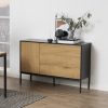 seaford-3-drawer-sideboard-oak-black-p42089-2837258_image Seaford 3 Drawer Sideboard, Oak & Black