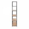 Seaford Large Display Unit, Oak & Black