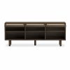Soller Large TV Stand, Walnut Effect & Cane