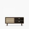 Soller TV Stand, Walnut Effect & Cane