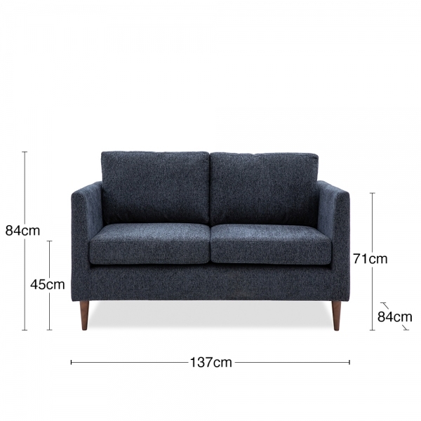 Sylvie 2 Seater Sofa, Anthracite Grey