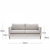 Sylvie 3 Seater Sofa, Soft Grey