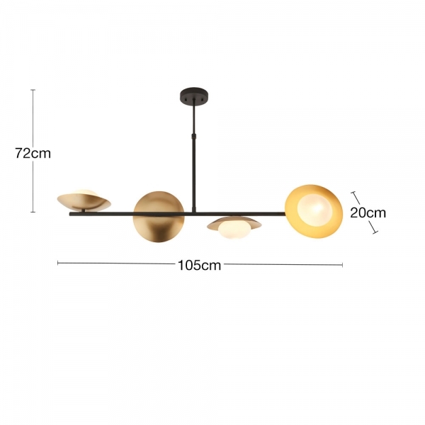 temuka-wide-pendant-chandelier-black-brass-p41078-2822342_image Temuka Wide Pendant Chandelier, Black & Brass