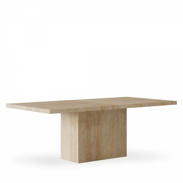 Toulouse 8 Seat Dining Table, Travertine