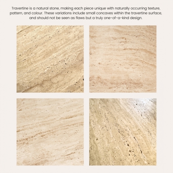 Toulouse 8 Seat Dining Table, Travertine