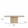 Toulouse 8 Seat Dining Table, Travertine