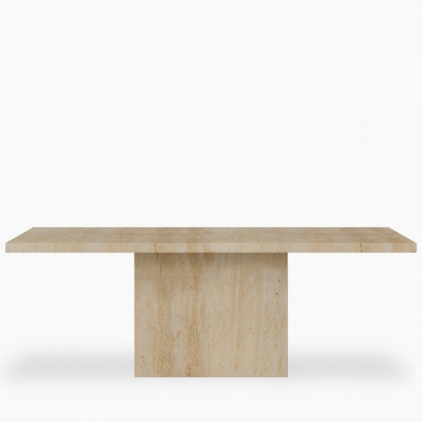 Toulouse 8 Seat Dining Table, Travertine