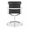 Urma Low Back Office Chair, Black & Chrome