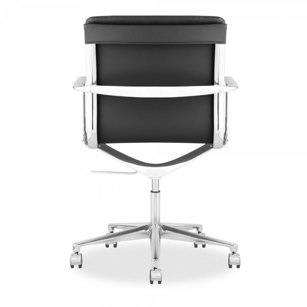 Urma Low Back Office Chair, Black & Chrome