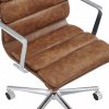 urma-low-back-office-chair-vintage-tan-chrome-p41477-2849667_image Urma Low Back Office Chair, Vintage Tan & Chrome