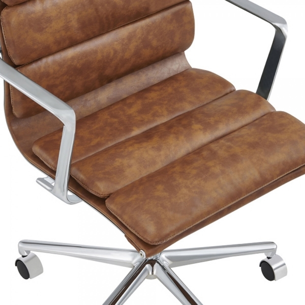 urma-low-back-office-chair-vintage-tan-chrome-p41477-2849667_image Urma Low Back Office Chair, Vintage Tan & Chrome
