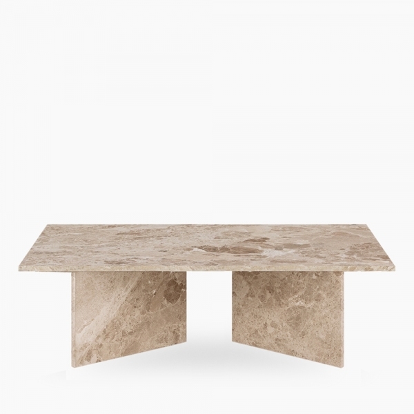 Vega Coffee Table, Latte Marble