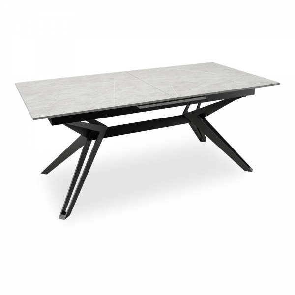 Waltham 6-10 Seat Extendable Dining Table, Grey Sintered Stone